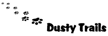 Logo with paw prints and text.